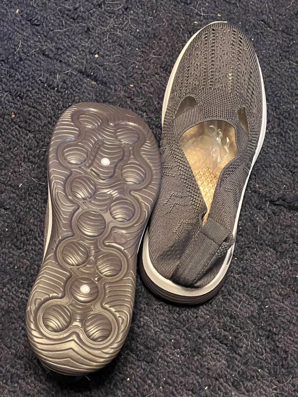 Dark Gray Slipon Shoes Size 39 US 8.5 *PLEASE READ DESCRIPTION**